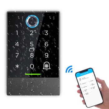 Bluetooth TTlock App Durvju Piekļuves Kontroles Sistēmas, Karšu Lasītājs, Wifi Vārti Bloķēšanas 13.56 MHZ pirkstu Nospiedumu Piekļuves Kontroles Tastatūru K2/ K2F