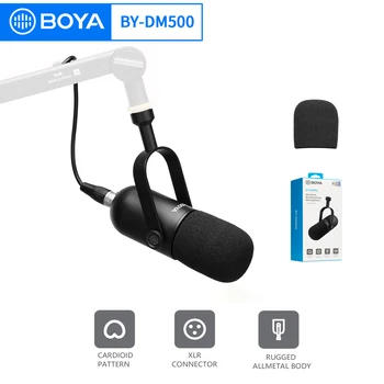 BOYA AR-DM500 Profesionālās Cardioid Dinamisko Mikrofonu, Studio PC YouTube Video Čatā Spēļu Podkāsta Ierakstīšanas Sanāksme