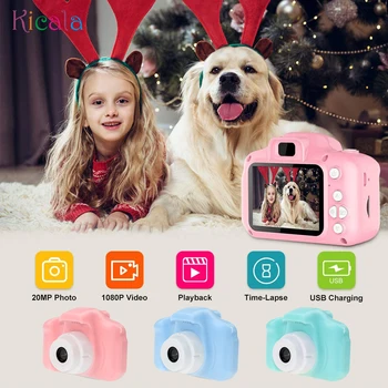 Bērniem Digitālo Fotokameru Zēni Meitenes Dāvanu HD Ekrāns Digitālā Video Mini Kamera ar 32GB SD Karti 3-10 Gados Ziemassvētku Dāvanu
