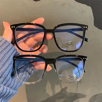 Caurspīdīgs Datora Brilles Rāmis Sievietēm, Vīriešiem Anti Zilā Gaisma kvadrātveida Briļļu Pretbloķēšanas Brilles, Optisko Briļļu Briļļu