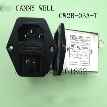 CW2B-03A-T 110-3A 250V EMI barošanas filtra kārba trīs-slēdzis drošības jostas Elektriskās Iekārtas