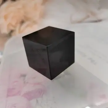 Dabas Black Obsidian Kvarca Kristāls Cube Kristāla, Akmens Pulēta Paraugu Minerālu Dziedinošo Akmens Mājas Apdare