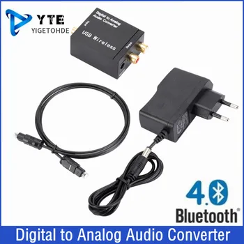 Digitālā uz Analogo Audio Converter RCA R/L Izejas Audio Adapteri APK Pastiprinātājs Lodziņā Koaksiālajiem Optisko SPDIF LTV APK Dekoderi