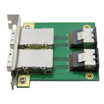 Dual Mini SAS26p SAS-SFF-8087 lai SFF-8088 Adapteris Valdes PCI Turētājs SAS36P-26P PCI Servera Bloku Kartes SFF8087-8088