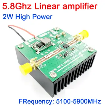 DYKB 5.8 Ghz 2W Augstas enerģijas Lineāro pastiprinātājs FPV attēla pārraides RF pastiprinātāja Remote signāls, stūres Pastiprinātājs SE5004L 5800MHz