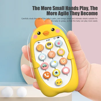 Elektronisko Baby Mobilo Telefonu Rotaļlietas Akumulatora Barošanu Silikona Bērnu Košļājamo Rotaļlietu Plastmasas Sākumā Izglītības Mobilo Tālruni, piemēram, Zīdaiņu Dāvanu