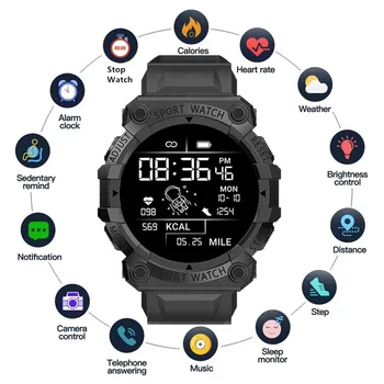 FD68S Jaunu Smart Pulksteņi Vīriešu Sieviešu Bluetooth Smartwatch Touch Smart Aproce Fitnesa Rokassprādze Saistīti Pulksteņi IOS Android
