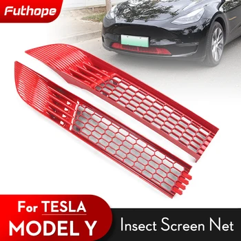 Futhope 2gab kukaiņiem tīkls 2020-2022 Tesla Model Y Priekšējo Vāciņu Gaisa kondicionēšanas Modifikācijas Ieplūdes Vāks Aizsardzības