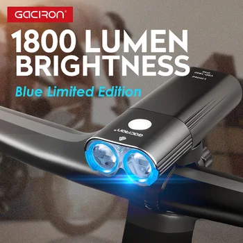 GACIRON V9D-1800 Lukturu 1800 lm Velosipēda Priekšējais gaismas Ūdensizturīgs USB Lādējamu 6700mAh Velosipēdu gaismas Aksesuāri