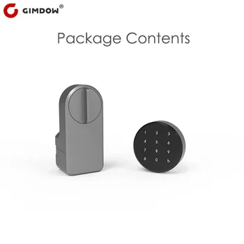 GIMDOW A1 gudrs durvju slēdzenes Ciparu Paroli Bluetooth saderīgu Saprātīga Uzlīme Uzstādīšana Tuya smart APP Elektroniskā Slēdzene