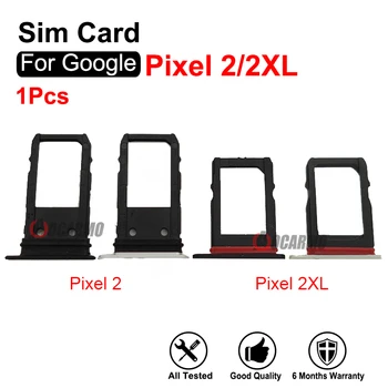 Google Pikseļu 2 XL, 2xl Melna Balta SIM Kartes ligzda Slots Rezerves Daļas