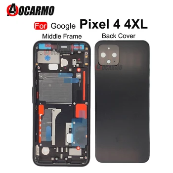 Google Pikseļu 4 XL 4xl Vidū Rāmis Ar Priekšējo Ekrānu Stāvēt Un Aizmugurējo Vāciņu Rāmja Remonts Rezerves Daļas
