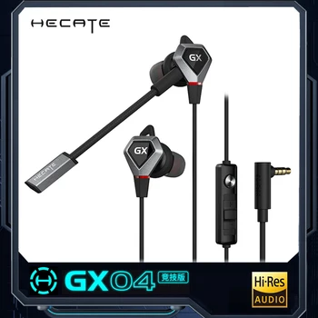 HECATE GX04 E-Sporta Izdevums ausu Austiņas Spēļu Dzīvo divi Mikrofoni Austiņas 3,5 mm Ligzdai tālruņa Klēpjdatoru SLĒDZIS