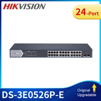 Hikvision DS-3E0518P-E DS-3E0526P-E Tīklu POE Switch 16 un POE 24 Portu Gigabit Neapsaimniekotu IEEE 802.3 af, IEEE 802.3 pie
