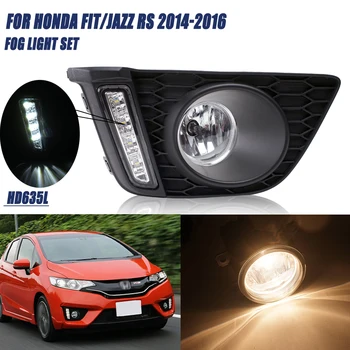 Honda Fit Jazz RS 2014 2015 2016 Priekšējie Miglas Lukturi Auto Stils Spot Gaismas Miglas Lukturi Ar Slēdzi - 1 Pāris