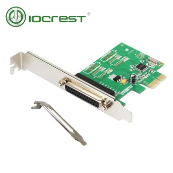 IOCREST PCI-Express 1. ostas DB25 Paralēlais Printera Ports (LPT1) pcie I/O Kontrolieris Karti ar Zema profila kronšteins wch382 chip