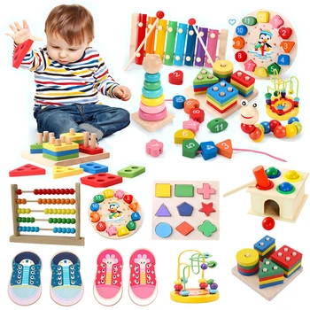 Izglītības Montessori Bērnu Spēles Rotaļlietas Koka Mācīšanās, Izglītība, Rotaļlietas Bērniem, Montessori Spēles Attīstības Rotaļlietas Zīdaiņiem