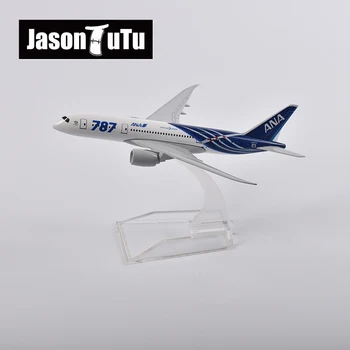 JASON TUTU 16cm ANA Boeing 787 Lidmašīnu Modeļa Lidmašīnu Modeļa Lidaparātu Lējumiem Metāla 1/400 Mēroga Lidmašīnas Rūpnīcas Vairumtirdzniecības Dropshippi