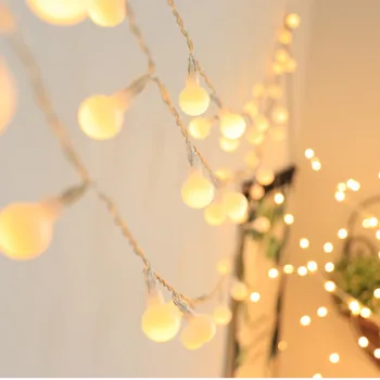 Jaunais LED Bumbu String Gaismas Ziemassvētku Eglīte Apdares Gaismas Kāzu Mājas iekārtojumam Akumulatora Barošanu Ziemassvētki Apdares Gaismas