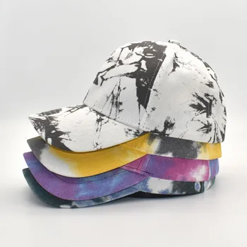 Jauno Modes kaklasaišu krāsošanas Beisbola cepure, Pavasara Sieviešu un Vīriešu Tendence Pāris Krāsains Snapback Cepure Āra Regulējams Saule Grafiti Kaulu