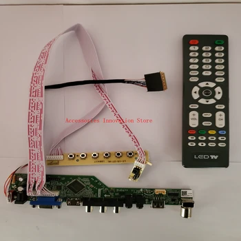 Jauno TV Monitor Komplekts LP156WH2-TLBA/TLEA/TLF1/TLE1/TLR1 TV+HDMI+VGA+USB LCD LED Ekrānu Kontrollera Draiveri Valdes 1366X768 40Pin Panelis