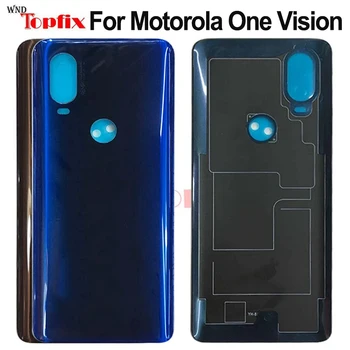 Jauns Motorola Viens Redzējums Atpakaļ Akumulatora Vāciņu Durvju Aizmugurējā Stikla Mājokļu Gadījumā Moto Viena Vīzija / P50 Akumulatora Vāciņu Mājokļu