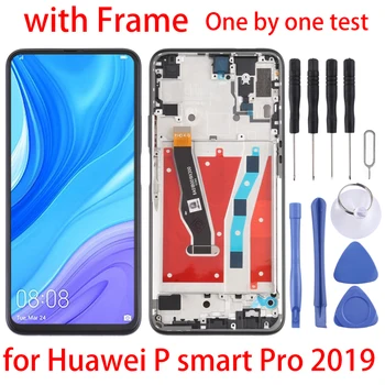 Jauns P smart Pro 2019 LCD Ekrānu un Digitizer Pilnu komplektu ar Rāmi Huawei P smart Pro 2019