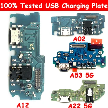 Jauns USB Uzlādes Savienotājs Doks Valdes Samsung A02 A12 A22 A32 4G 5G A01 Core A53 Uzlādes Port Connector Flex Cable