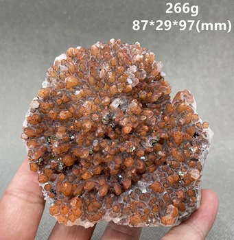 JAUNUMS! 100% dabisks, Sarkans kristāls un pyrite Simbiozi, minerālu paraugu akmeņiem un kristāliem kvarca dārgakmeņiem no ķīnas