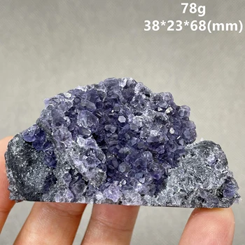 JAUNUMS! BEST! 100% Dabas Polyhedral Tanzanite blue Purple fluorite klastera minerālu paraugi Gem līmenī Akmeņi un kristāli