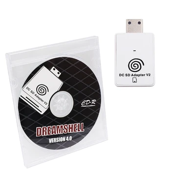 Karstā DC SD TF Kartes Adapteri Lasītājs V2 par sega Dreamcast un Disks ar DreamShell Boot Loader