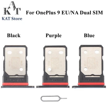 KAT Par OnePlus Viens Plus 9 Dual Sim paliktņa ES NA Turētājs Adaptera Kontaktligzda Ar Izņemiet kniepadatu Rīku Nomaiņa Rezerves Daļas