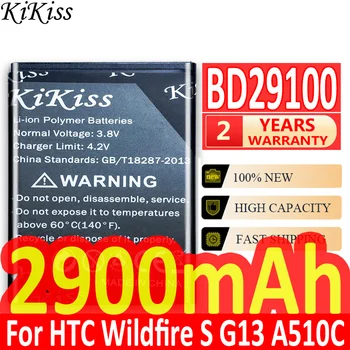 KiKiss 2900mAh Tālruņa Akumulators BD29100 HTC Wildfire S G13 A510C A510e HD3 HD7 HD7S T9292 T9295 T9292 Baterijas