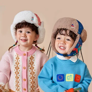 Kocotree Bērniem, Bērnu Ziemas Bērnu Cepure Meitenes Zēni Ziemassvētku Biezāka Siltas Cepures Ausu Aizsardzības Pretvēja Sniega Cepure