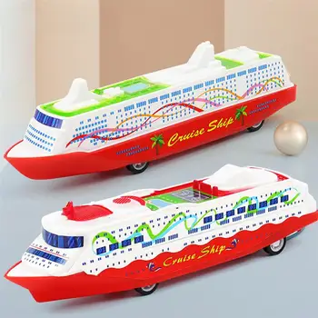 Kuģa Modelis Modeļi Velk Atpakaļ Desktopdecorative Piegādes Puse Tēma Okeāna Imitācija Tvaika Krāsainu Ornamentu, Bērniem Veidot
