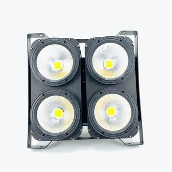Led Blinder gaismas 4eyes 4x100w 200W LED rgbwa uv 6in1 Warm White LED COB par gaismu, dj Strobe Skatuves apgaismojums