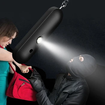 LED Double Ragu pašaizsardzība Sievietēm Personas Self-Defense Keychain Signāla Mednieks Signāls, ABS Auto Defesa Meitenēm Veciem cilvēkiem