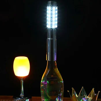 LED Strobe Baton Rechargeble Šampanietis Vīna Pudele, kas Mirgo Stick Gaismas, Bārs, Klubu, Dzimšanas dienas, Kāzas DIY Rotājumi