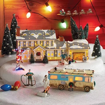 LED Ziemassvētku Sniegavīrs Lelle Ziemassvētku Amatniecības Dārza Mirdzošu Rotājumu Valsts Ielā Skatuves Sveķu Rotājumu Logu noformējuma Komplekts