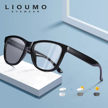 LIOUMO Classic Photochromic Brilles Sievietēm Anti Zilā Gaisma Brilles Vīriešiem UV Pretbloķēšanas Lēcas, Brilles Unisex