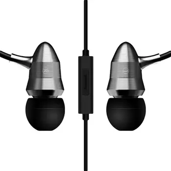Lode Metāla 3.5 mm Ložu Universal In-Ear Austiņas Smago Bass Stereo Mūzikas Austiņas Izvēles Mikrofons