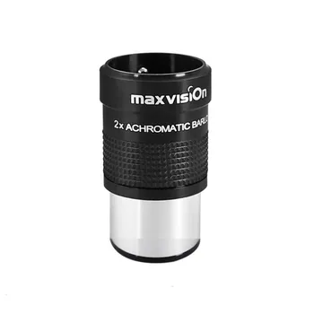 Maxvision 1.25 collas 2X ahromatisks Metāla reizinātājs Astronomijas piederumi Profesionālā Monokulāri Teleskopu