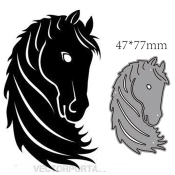 Metāla griešanas mirst samazināt mirst pelējuma Dzīvnieku zirgu apdare Albums papīra amatniecības nazi, pelējuma asmens perforators trafareti