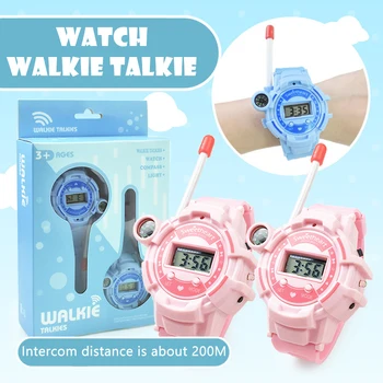 Mini walkie-talkie skatīties rotaļlietas bērniem āra bezvadu saruna peidžera walkie-talkie elektronisko skatīties pāri 2