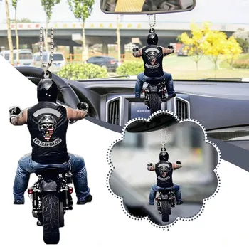 Motocikla Braucējs Kulons Automašīnas Atpakaļskata Spoguļa Karājas Dekoru, Auto Rotājumi Automašīnas Kulons Interjera priekšmeti), kas nav Personized