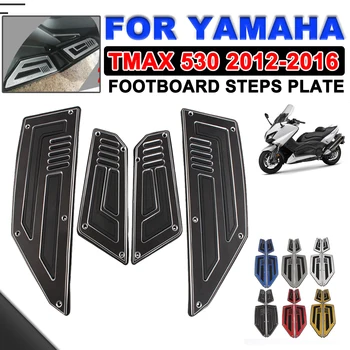 Motociklu Footboard Darbības Pēdas Plati Spilventiņi Kāju Pedālis Tapiņas YAMAHA TMAX530 TMAX 530 T-MAX 530 2012 2013 2014 2015 2016
