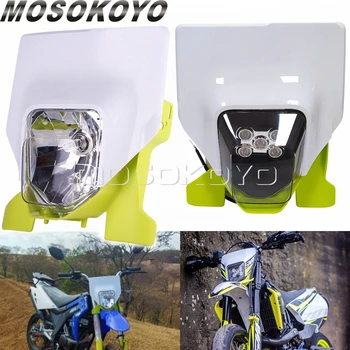 Motokrosa Priekšējā Apgaismojuma LED Halogēnu Motocikla Lukturis, lai TE FE 125 250 300 350 450 501 FX FK Husky Enduro Supermoto Lukturu