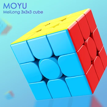 MoYu 3x3x3 Meilong Magic Cube Stickerless Cubo Magico Profissional Ātrums Kubi Izglītības Rotaļlietas Bērniem Nemierīgs Cube ungārijas