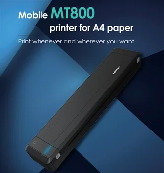 MT800 A4 Papīra Printeri, Pārnēsājamie Bluetooth Bezvadu Office Uzziniet, Siltuma Pārneses Printeri, kas Atbalsta Viedtālrunis Mājas Bizness, Izmantojot