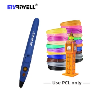 Myriwell 3D Drukāšanas Pildspalvu Bērniem Augstas kvalitātes 3D pildspalva atbalsta 1,75 mm Pavedienu DIY Dzimšanas dienas Dāvanu Rotaļlietas RP-200A